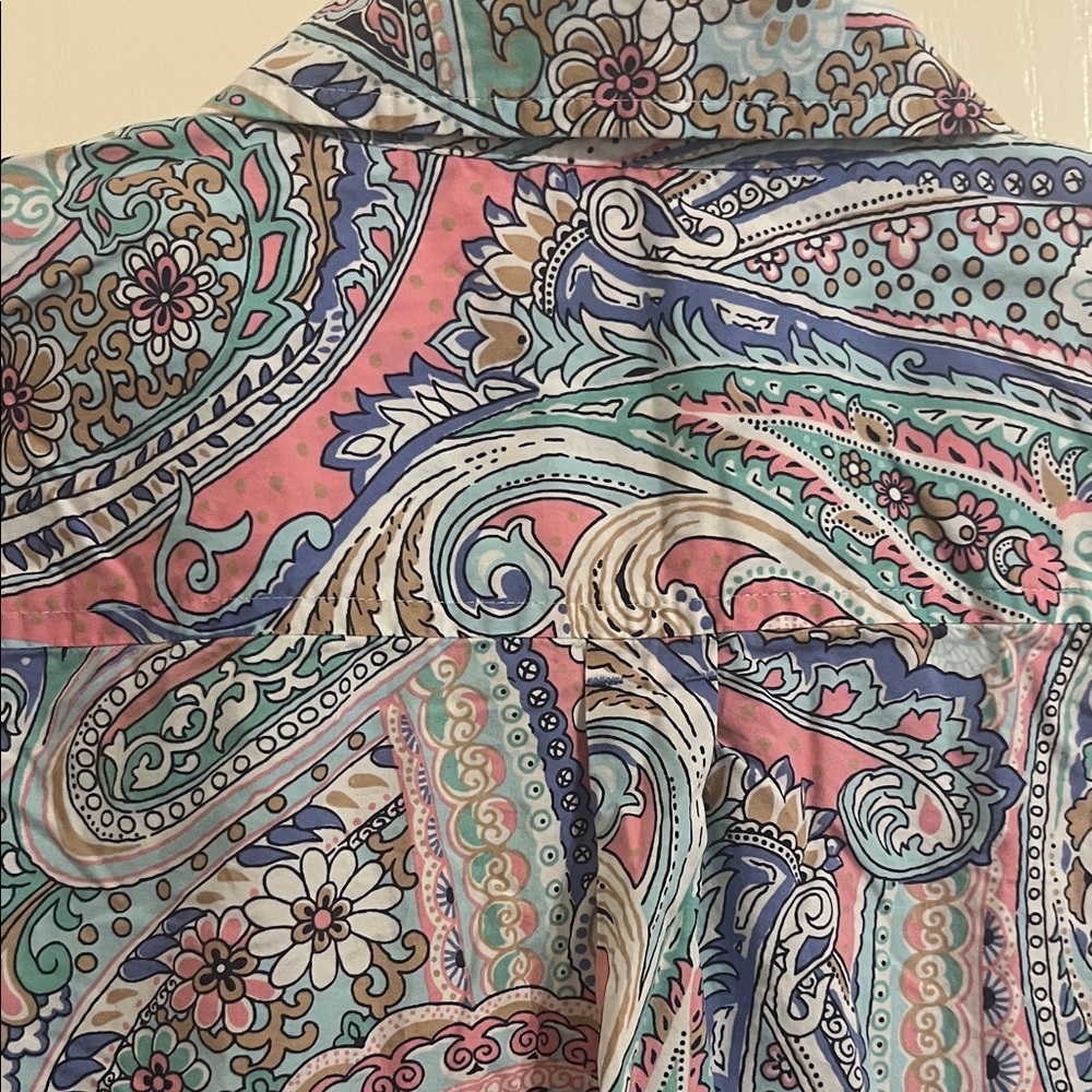 Talbots Multicolor Paisley Blouse - Picture 7 of 11
